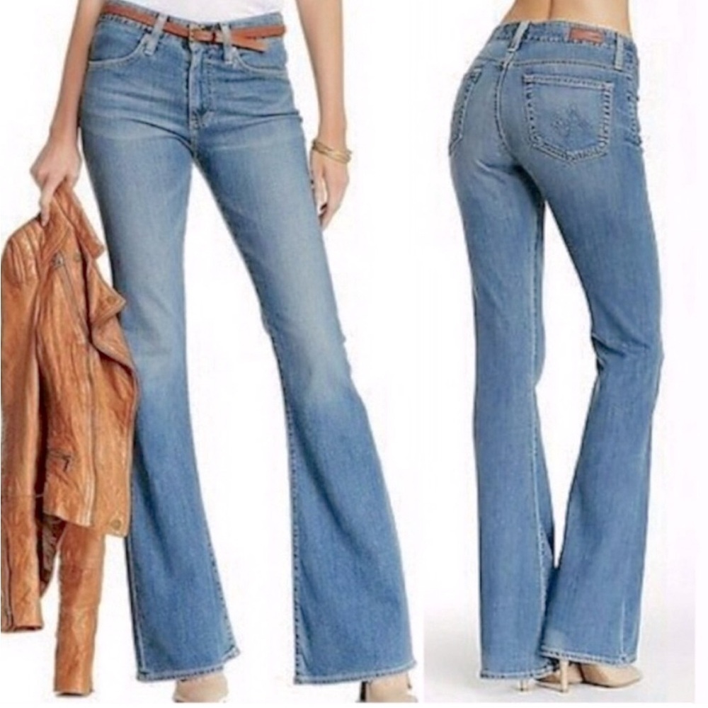 AG Adriano Goldschmied the legend flare jeans size 27 S Light wash